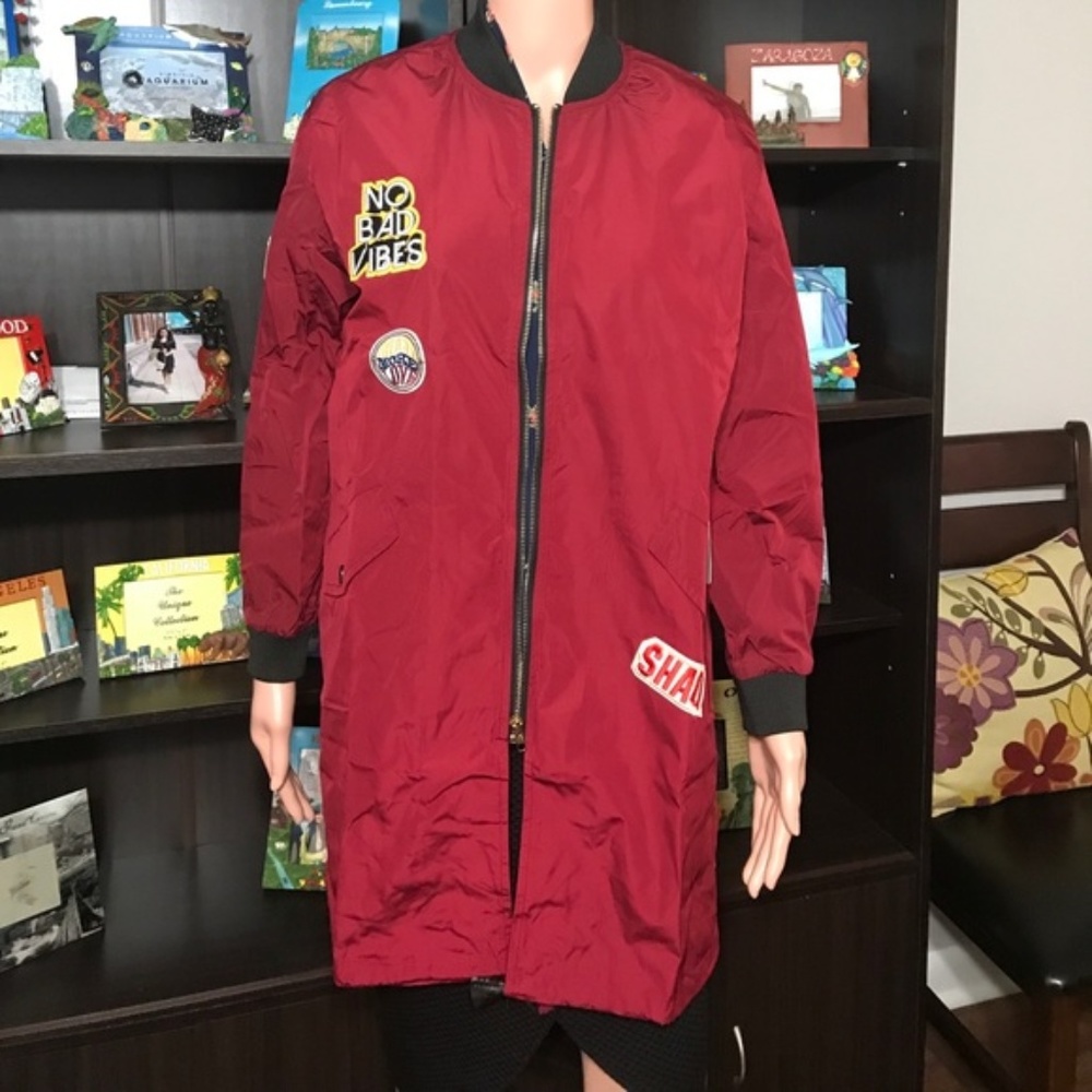 Red Long Patch Jacket - Picture 5 of 8